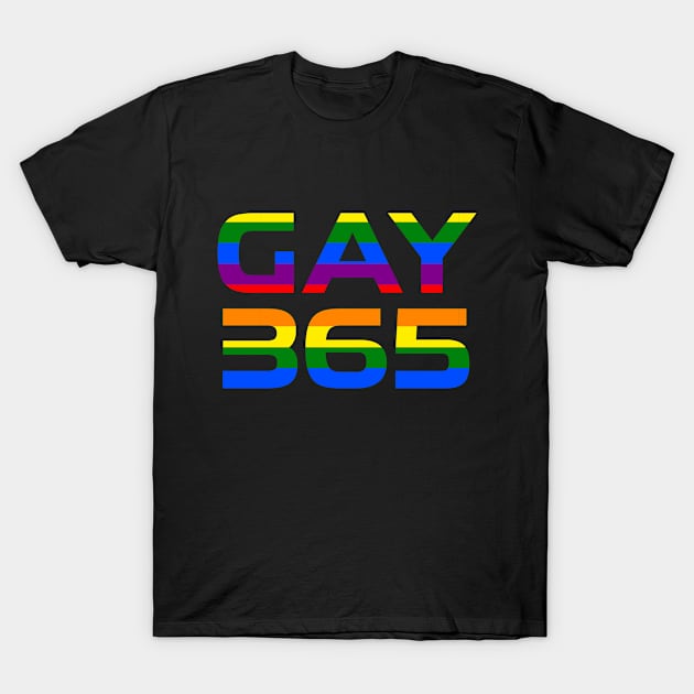 Gay 365 T-Shirt by LeFluffy